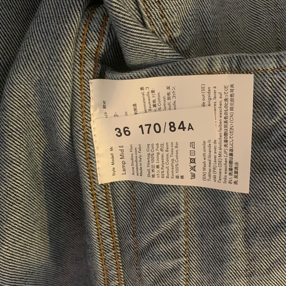 acne studio denim jacket - Picture 4 of 4
